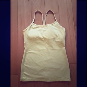 Lululemon Baby Yellow Yoga Top